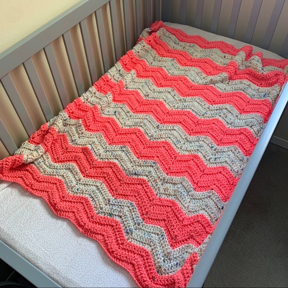 Made by Grandma - Hand Crocheted Baby Blanket - Picture 1 of 6